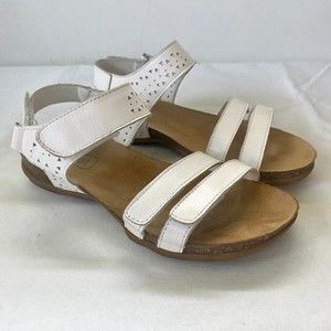 Propet White Cutout Sandals